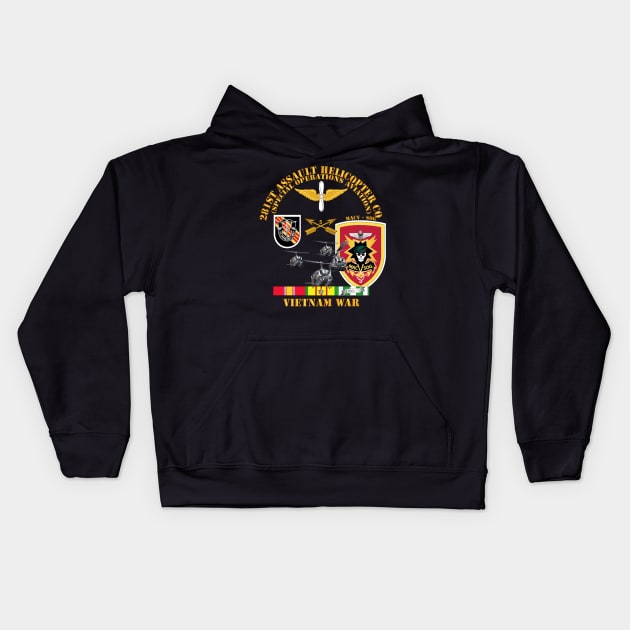 281st ahc mac v sog w svc Kids Hoodie by twix123844